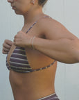Coral Top - Banana Stripe