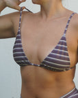 Coral Top - Banana Stripe
