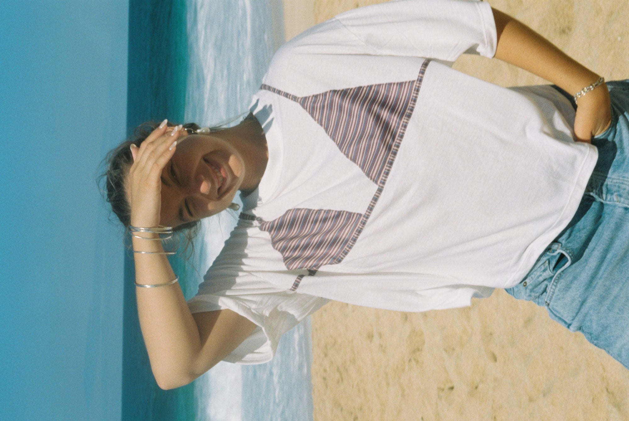 Bikini Tee - Desert Stripe